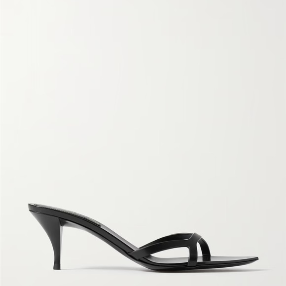 Saint Laurent Shoes - Saint Laurent Carla Leather Mules